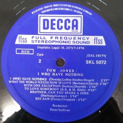 I Who Have Nothing - Tom Jones